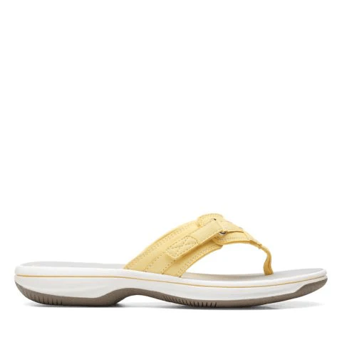 Clarks Women's Breeze Sea Flips- Yellow
