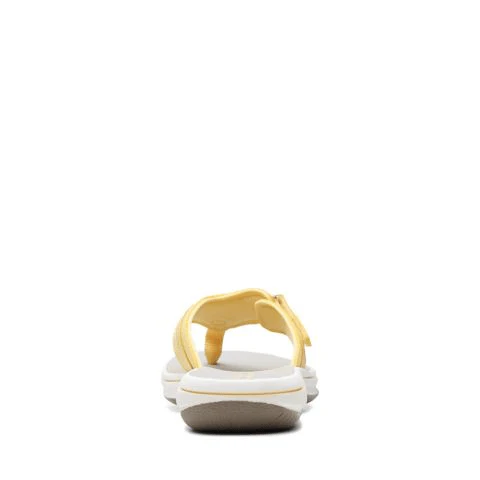 Clarks Women's Breeze Sea Flips- Yellow - Image 6