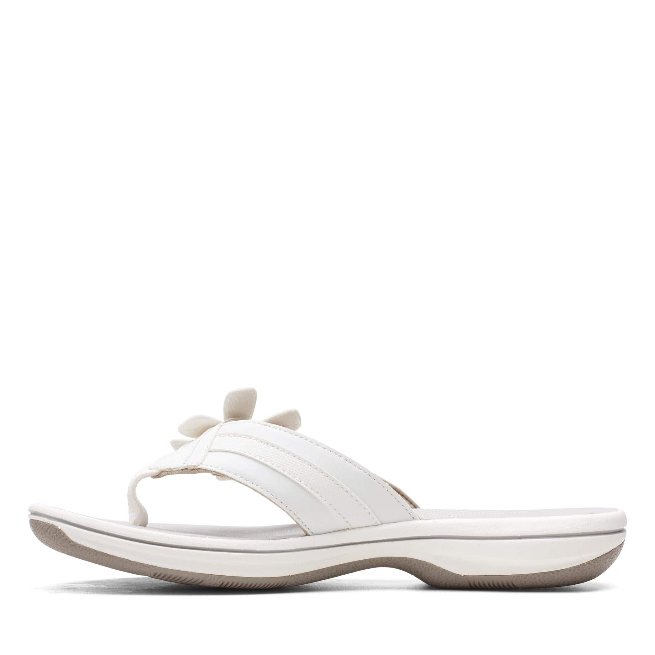 Clarks Women's Brinkley Flora Flips- White - Image 5