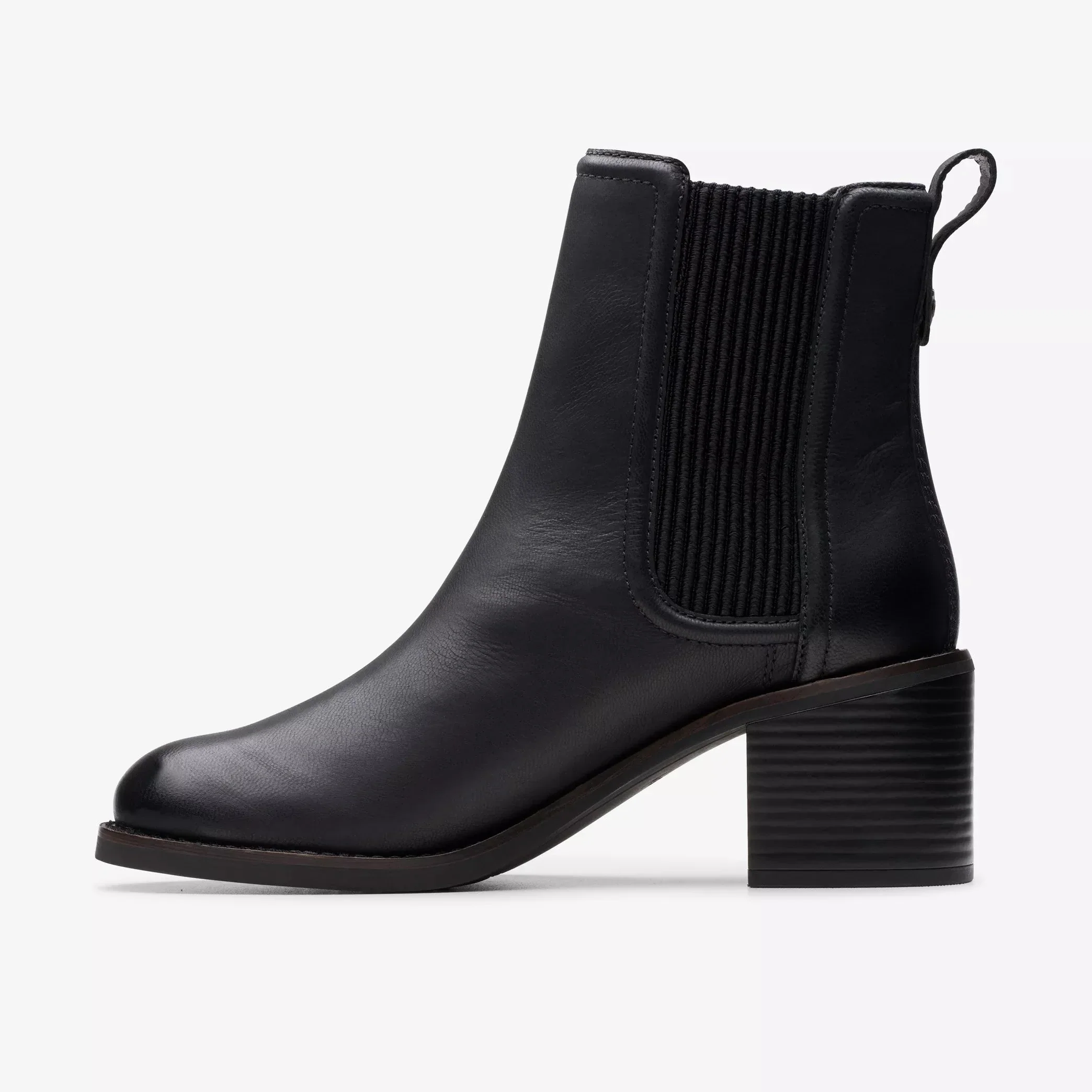 Clarks Women's Chamberly Top Heeled Boots- Black Leather - Image 3