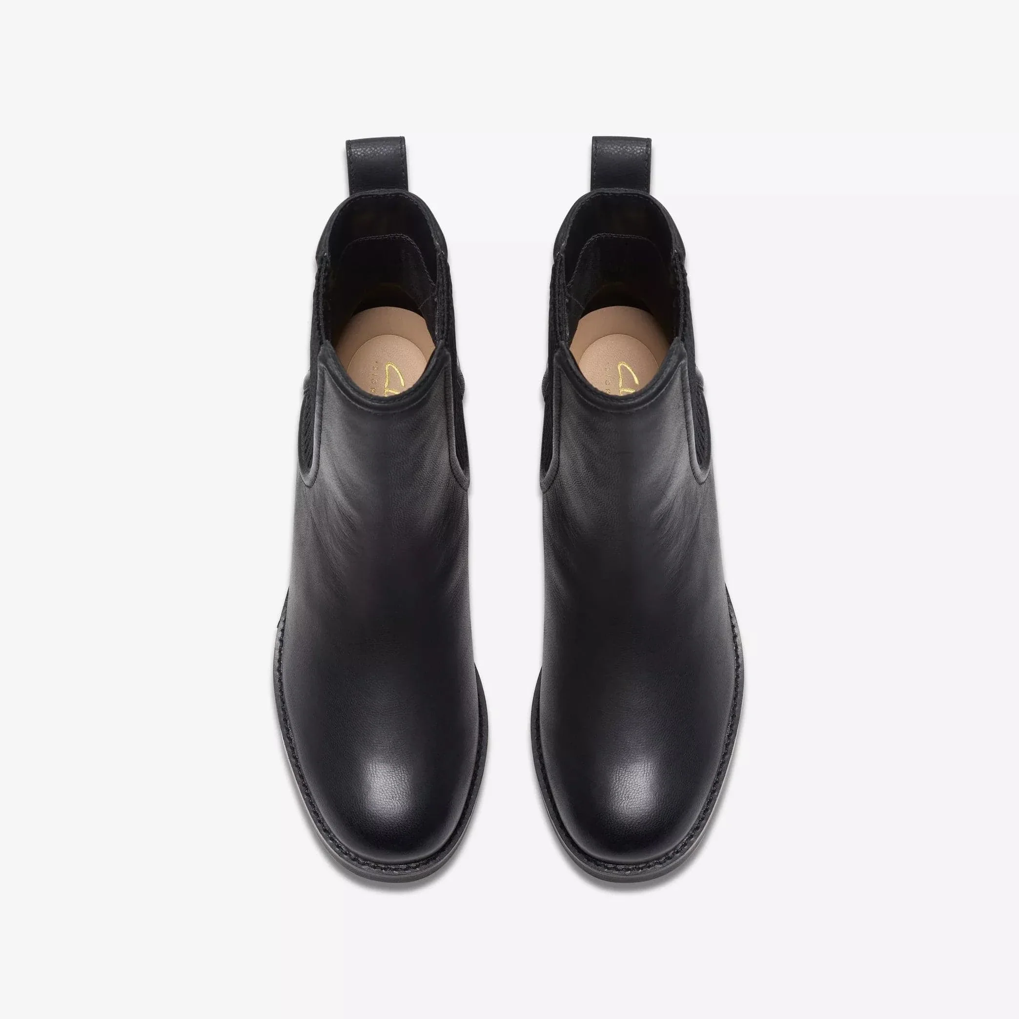 Clarks Women's Chamberly Top Heeled Boots- Black Leather - Image 4