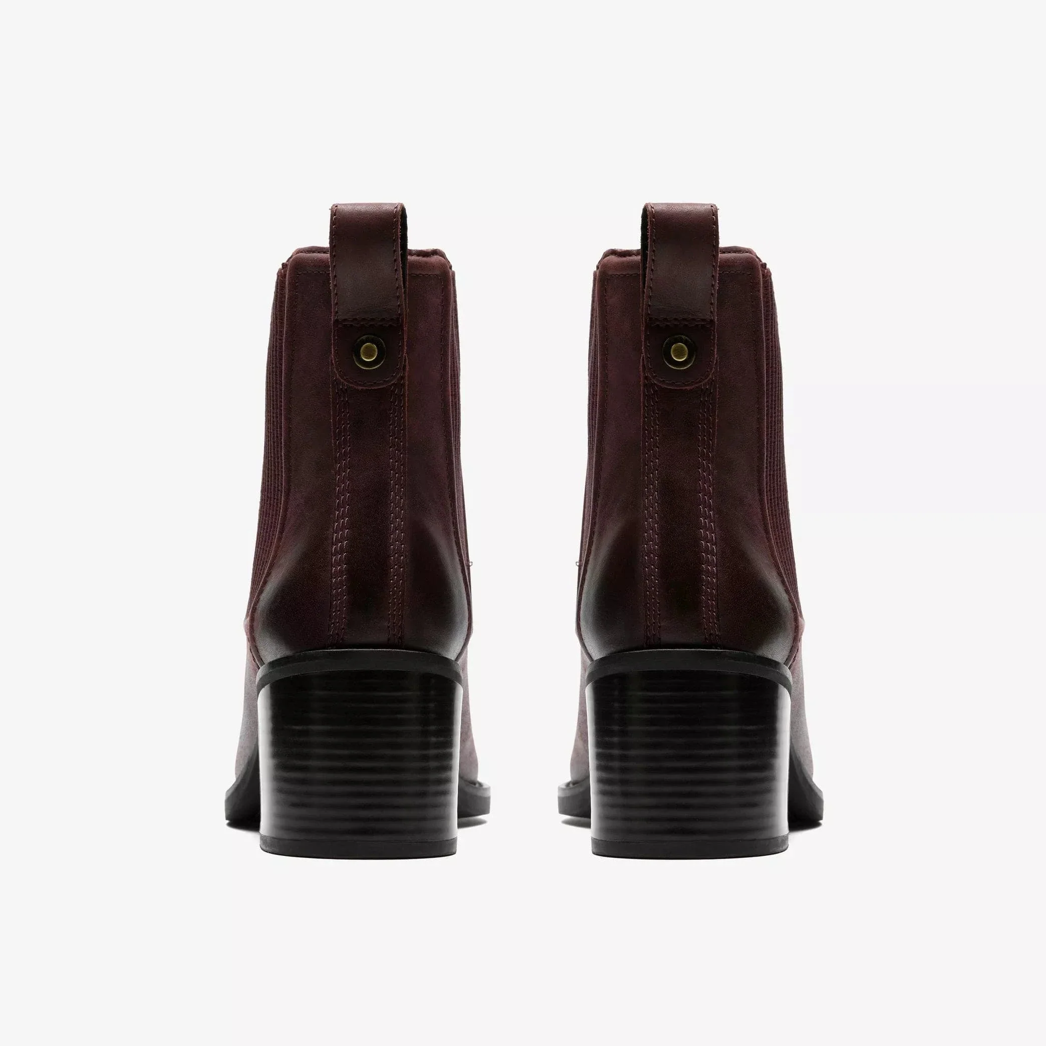 Clarks Women's Chamberly Top Heeled Boots- Merlot Leather - Image 5