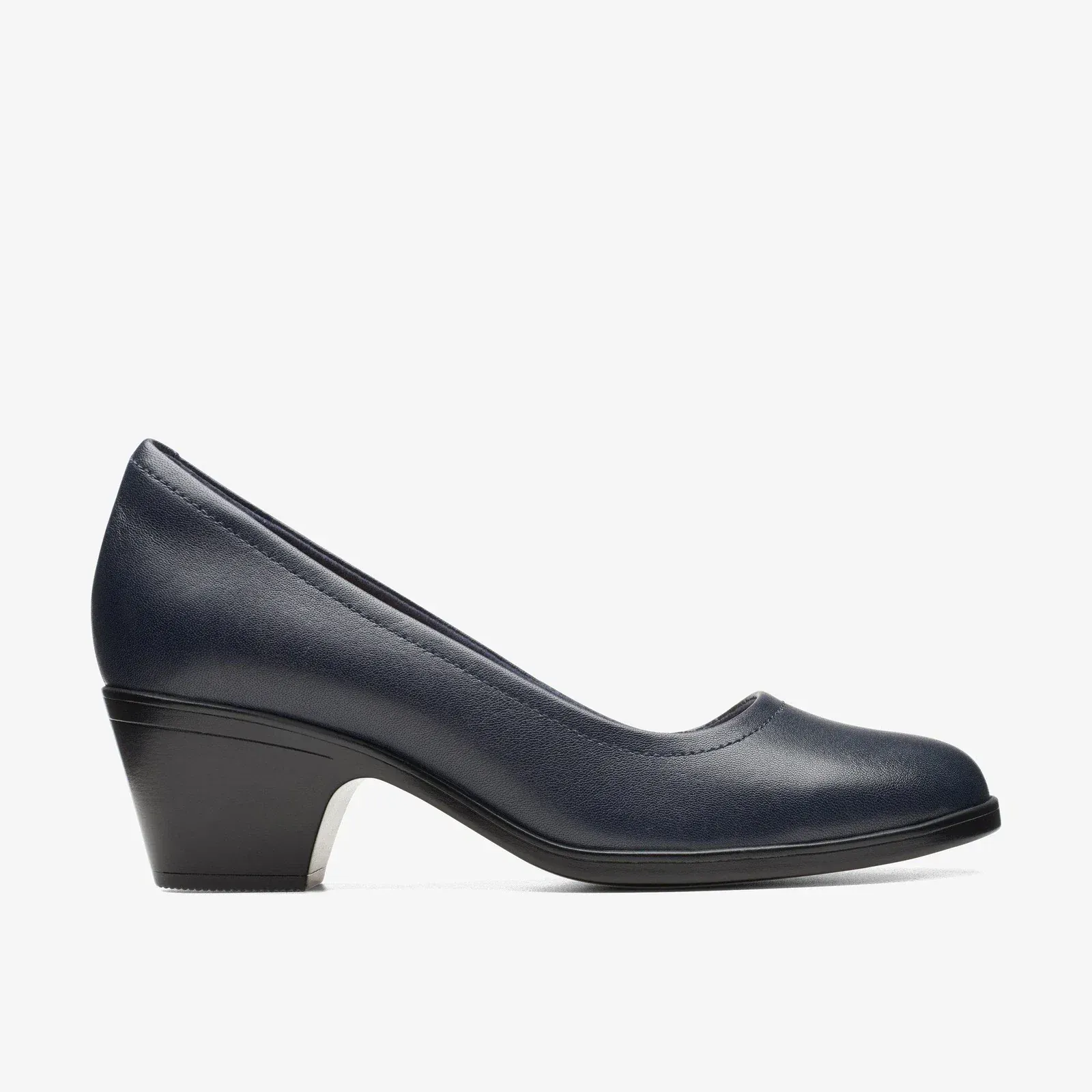 Clarks Women's Emily 2 Ruby Pumps- Navy Leather