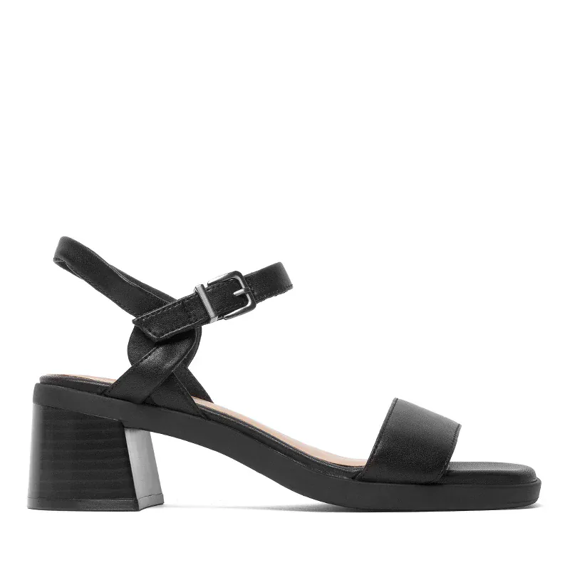 Clarks Women's Jaylan Ray Heels- Black Leather