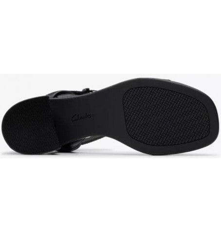 Clarks Women's Jaylan Ray Heels- Black Leather - Image 7