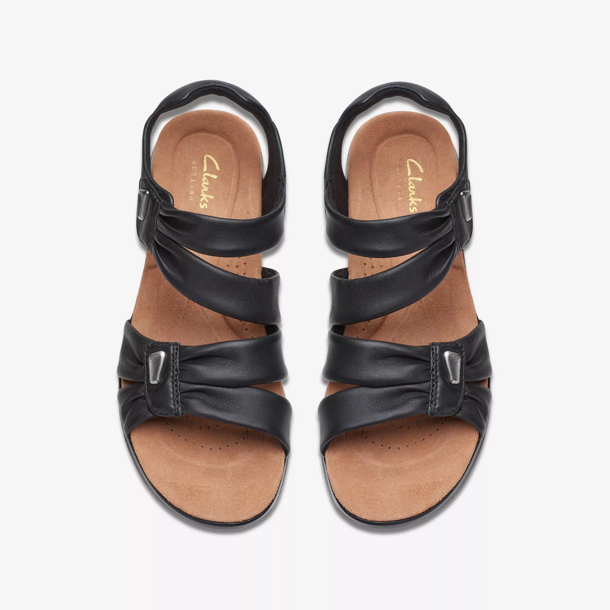 Clarks Women's Kitly Ave Sandals- Black Leather - Image 5