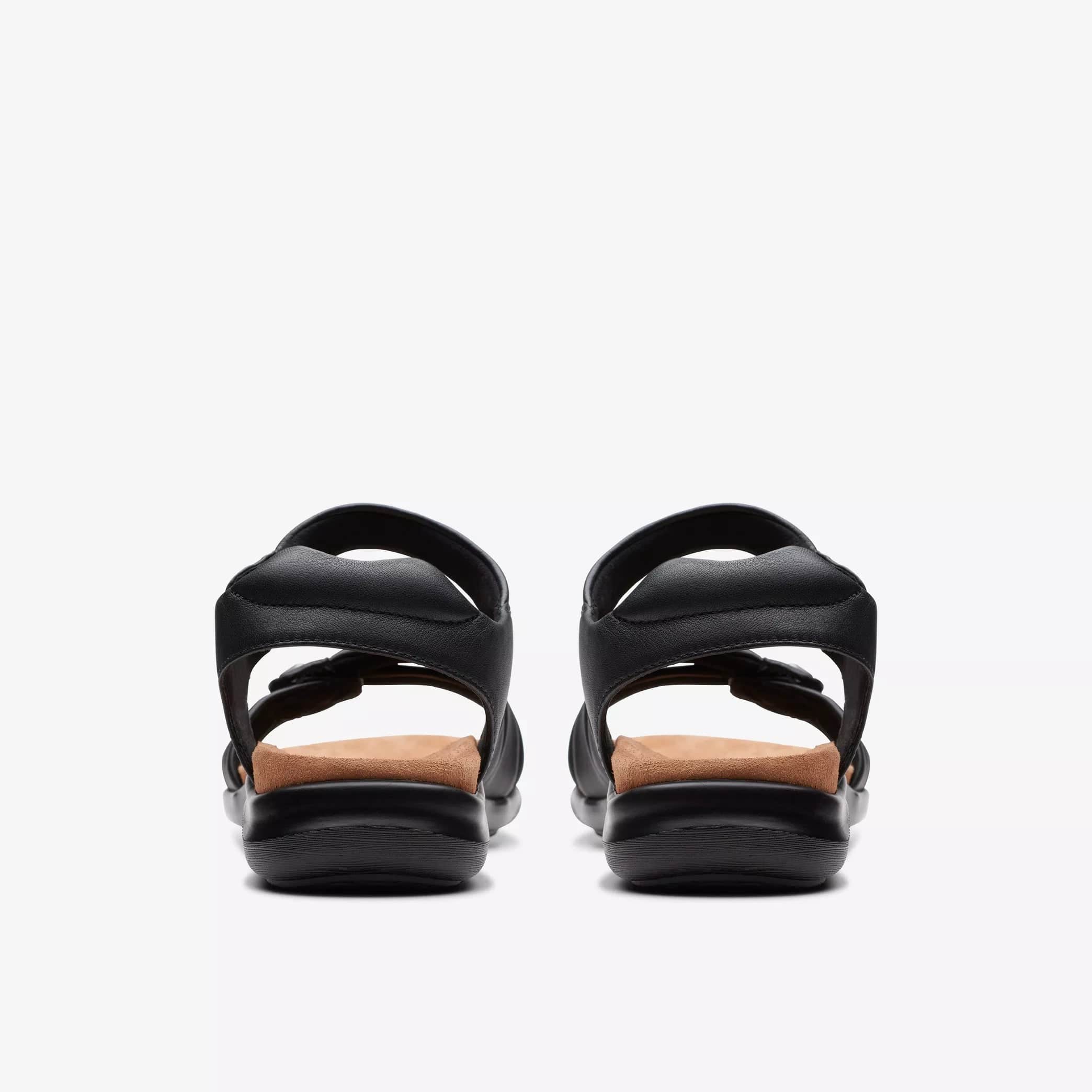 Clarks Women's Kitly Ave Sandals- Black Leather - Image 6