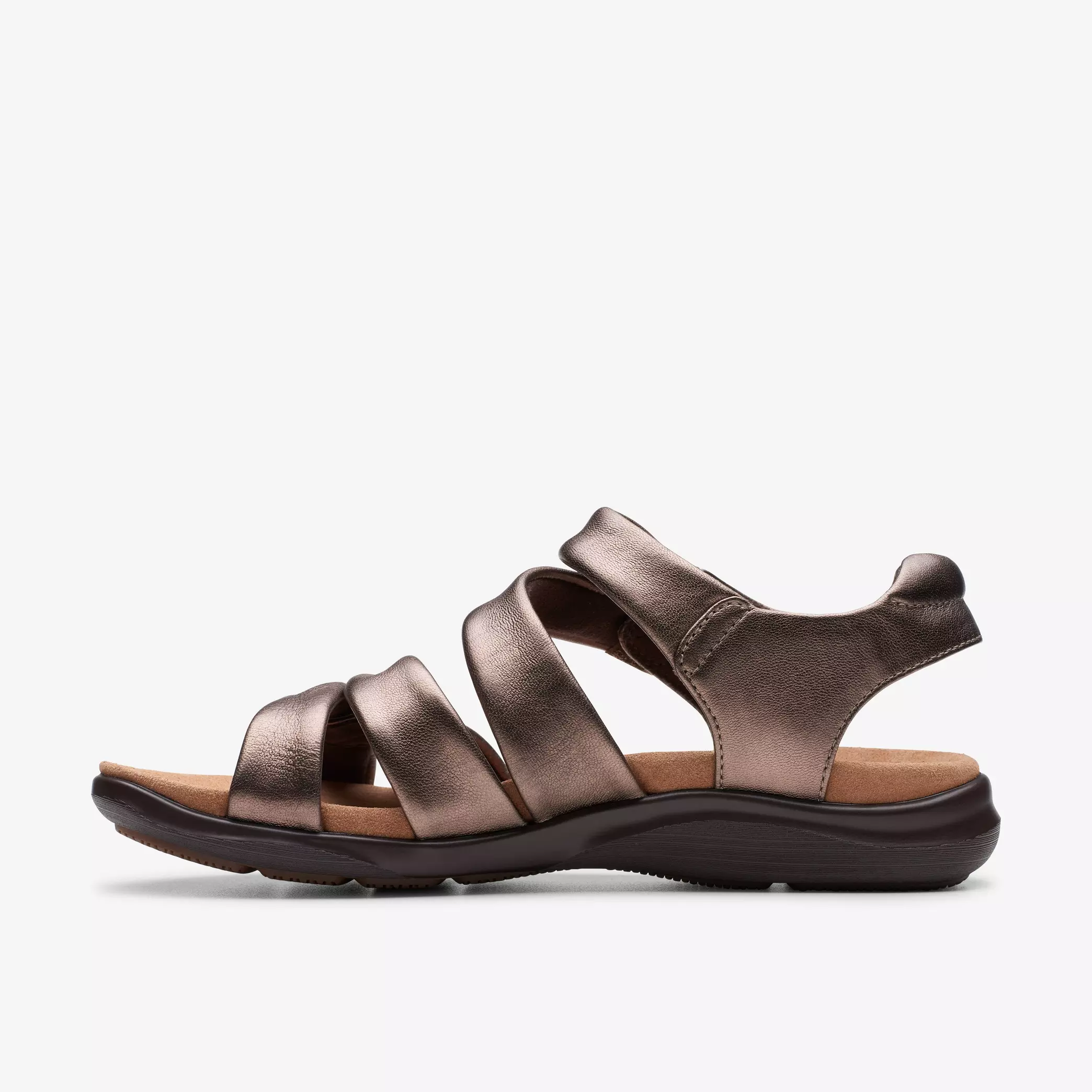 Clarks Women's Kitly Ave Sandals- Bronze Leather - Image 2