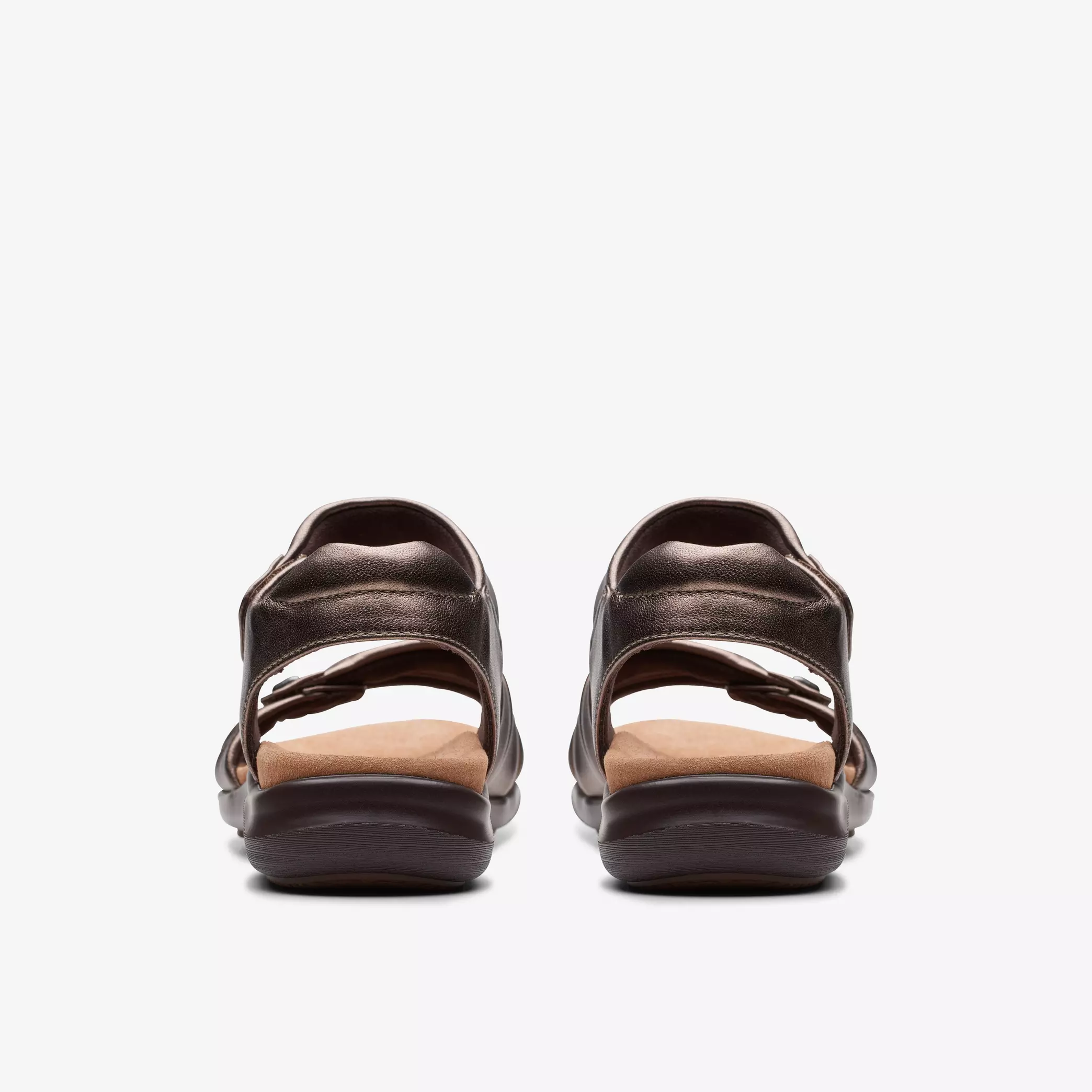 Clarks Women's Kitly Ave Sandals- Bronze Leather - Image 5