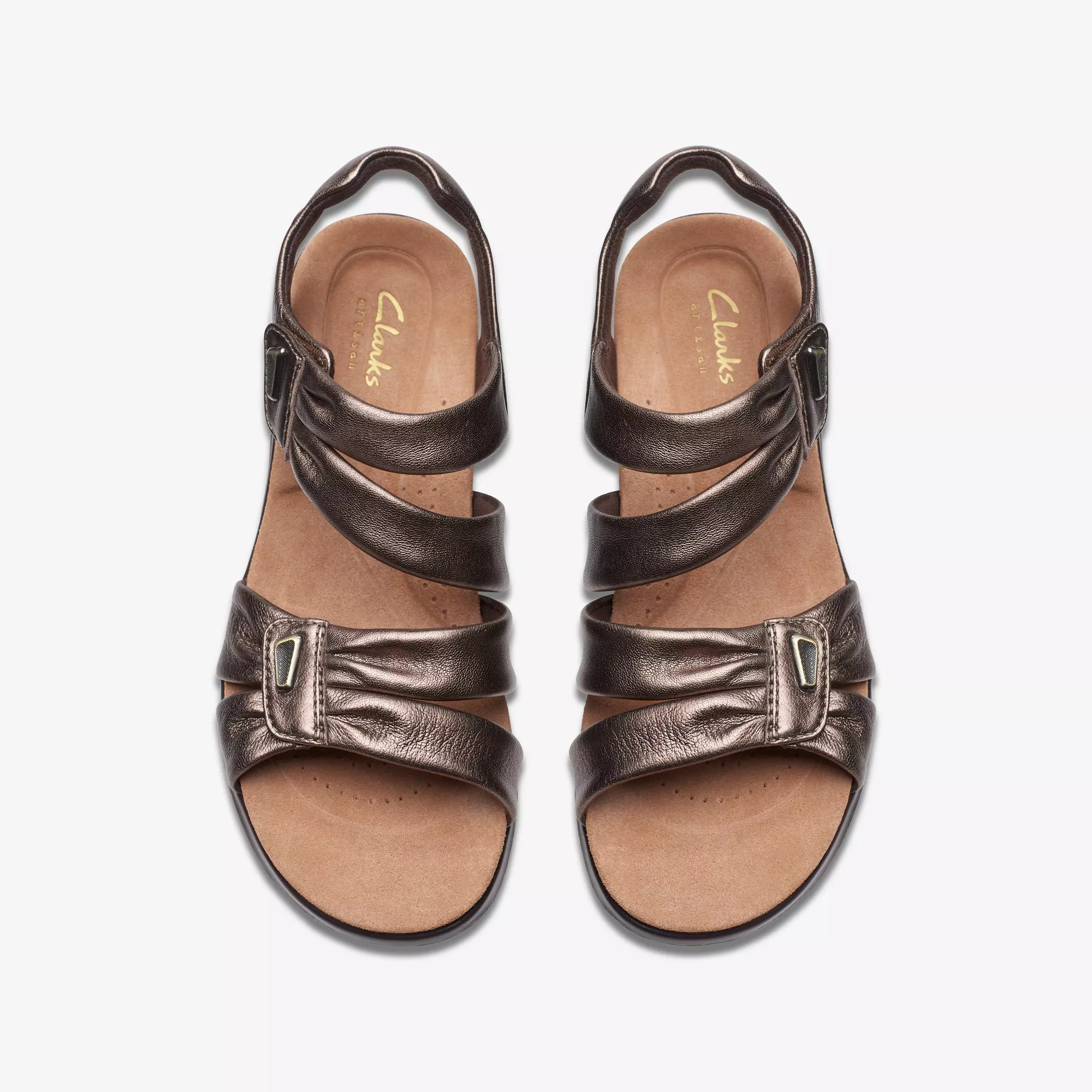 Clarks Women's Kitly Ave Sandals- Bronze Leather - Image 6
