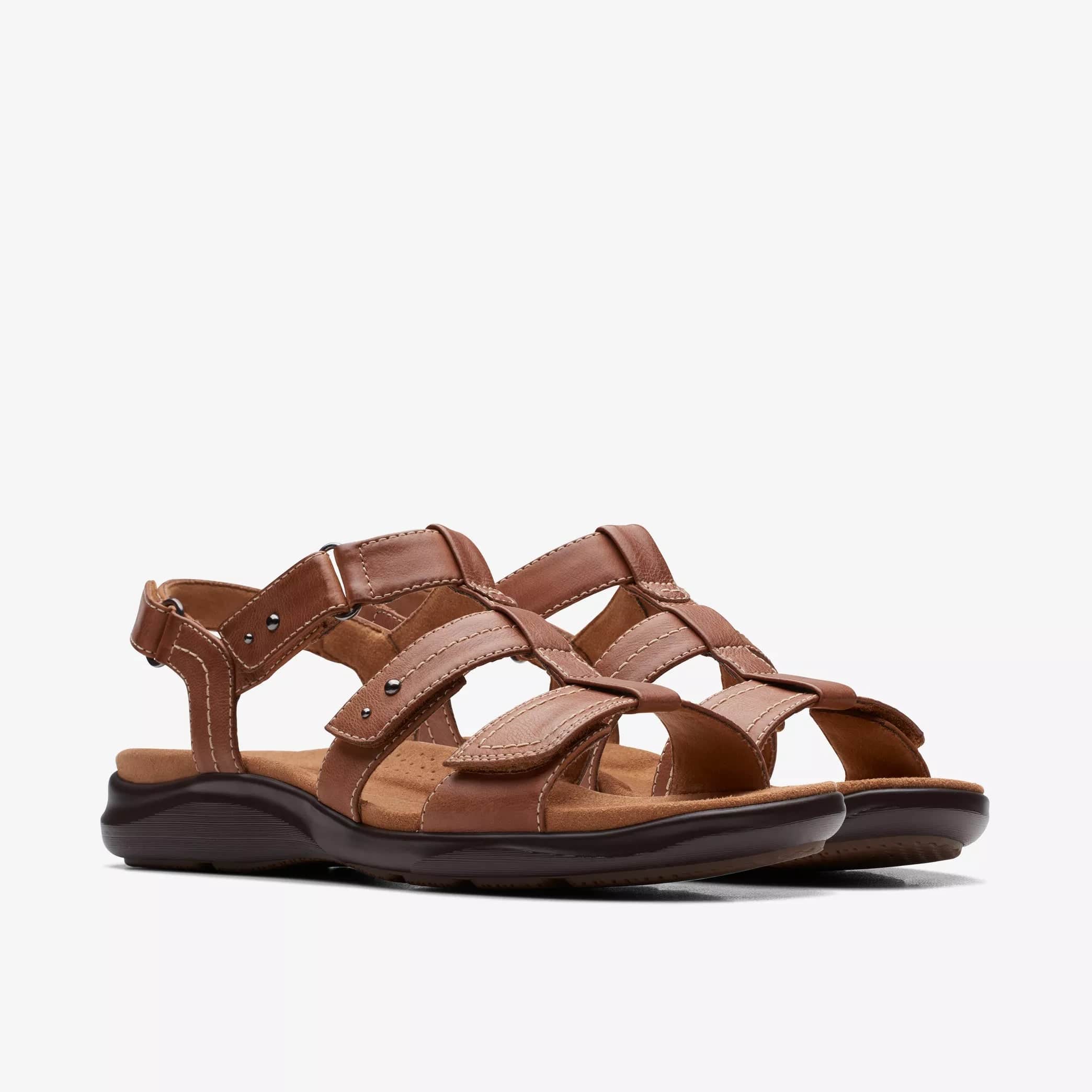 Clarks Women's Kitly Step Sandals- Tan - Image 4