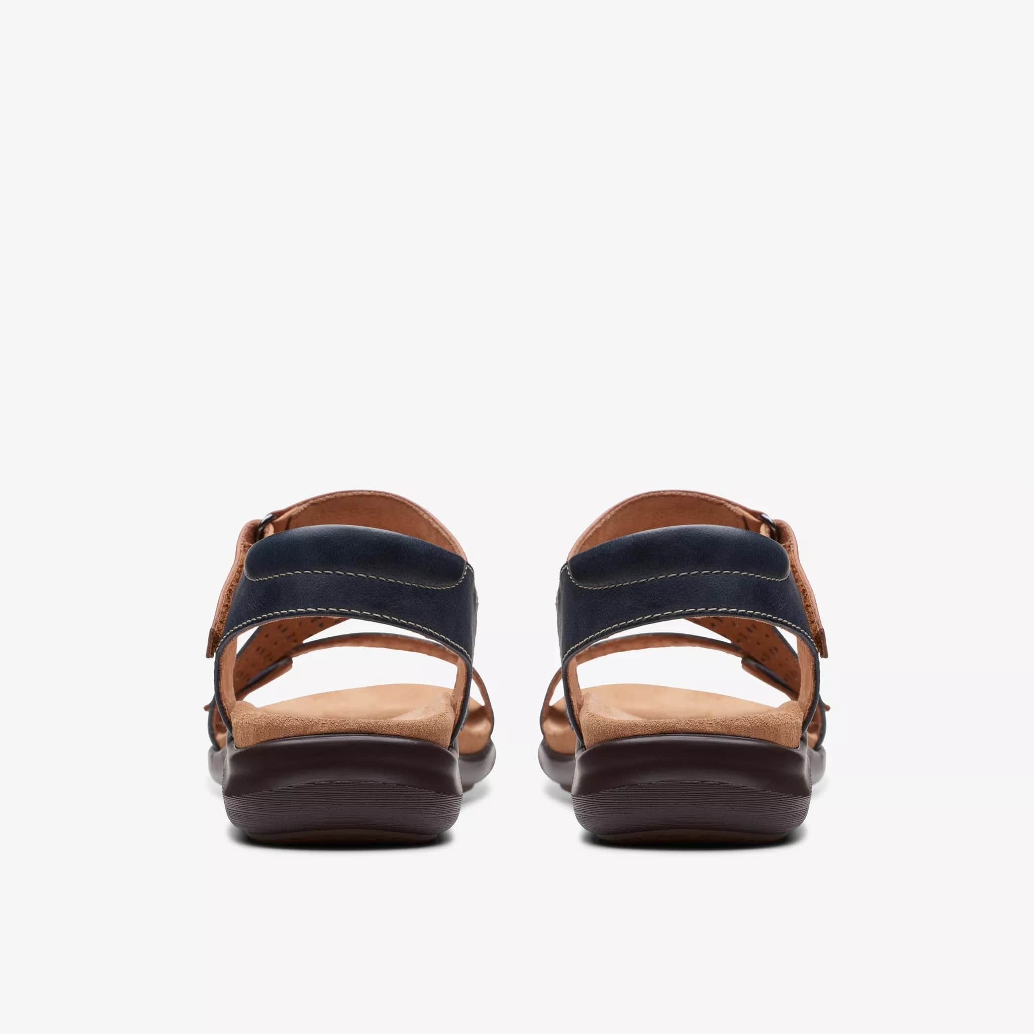Clarks Women's Kitly Way Sandals- Navy Leather - Image 6