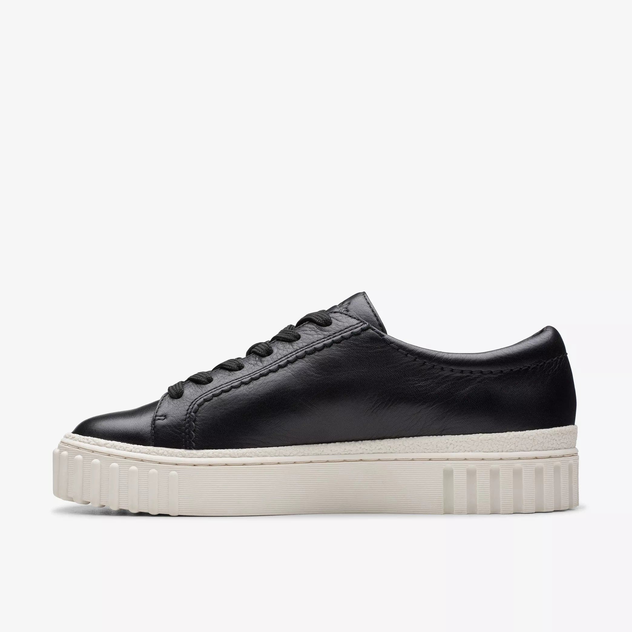 Clarks Women's Mayhill Walk Shoes- Black Leather - Image 2