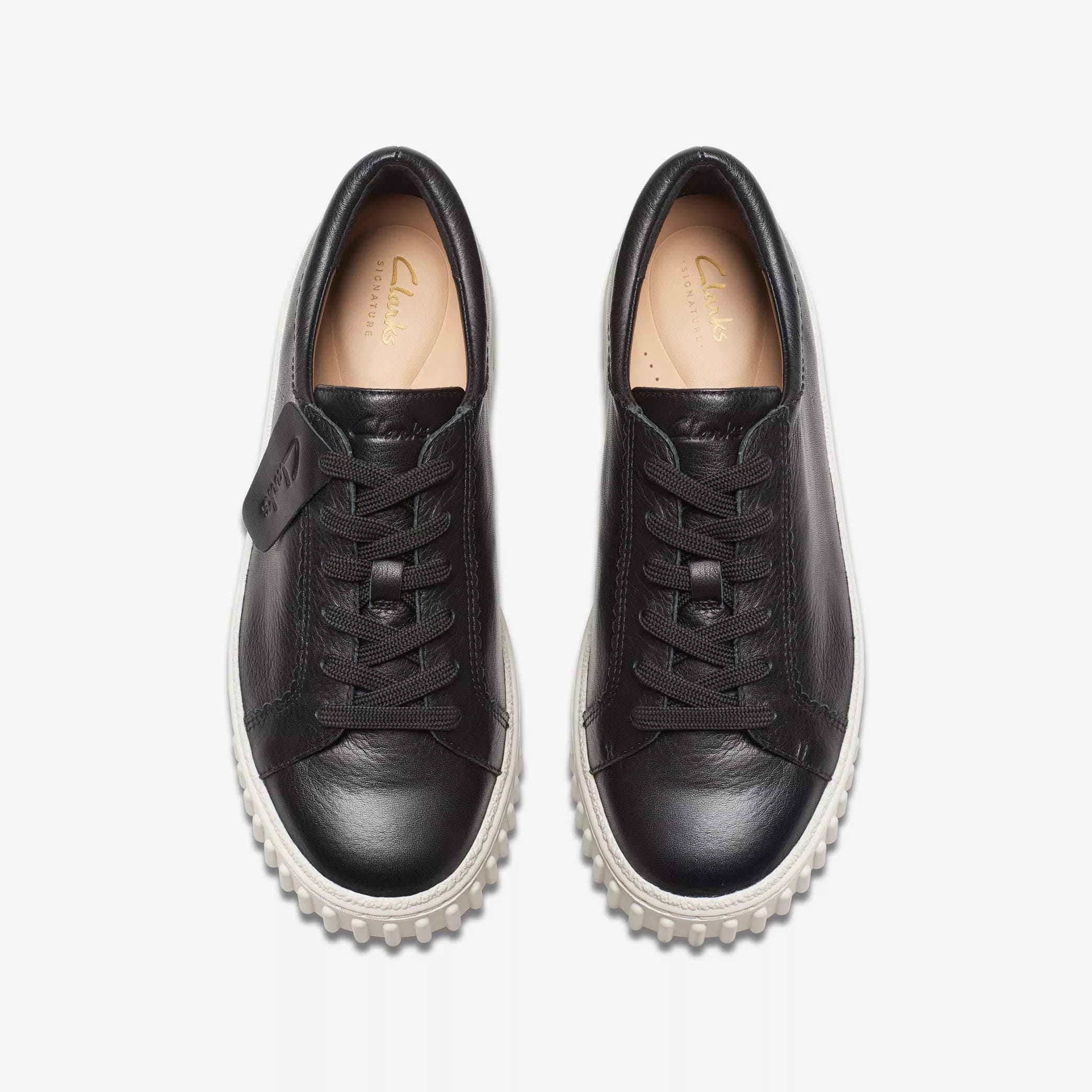 Clarks Women's Mayhill Walk Shoes- Black Leather - Image 3