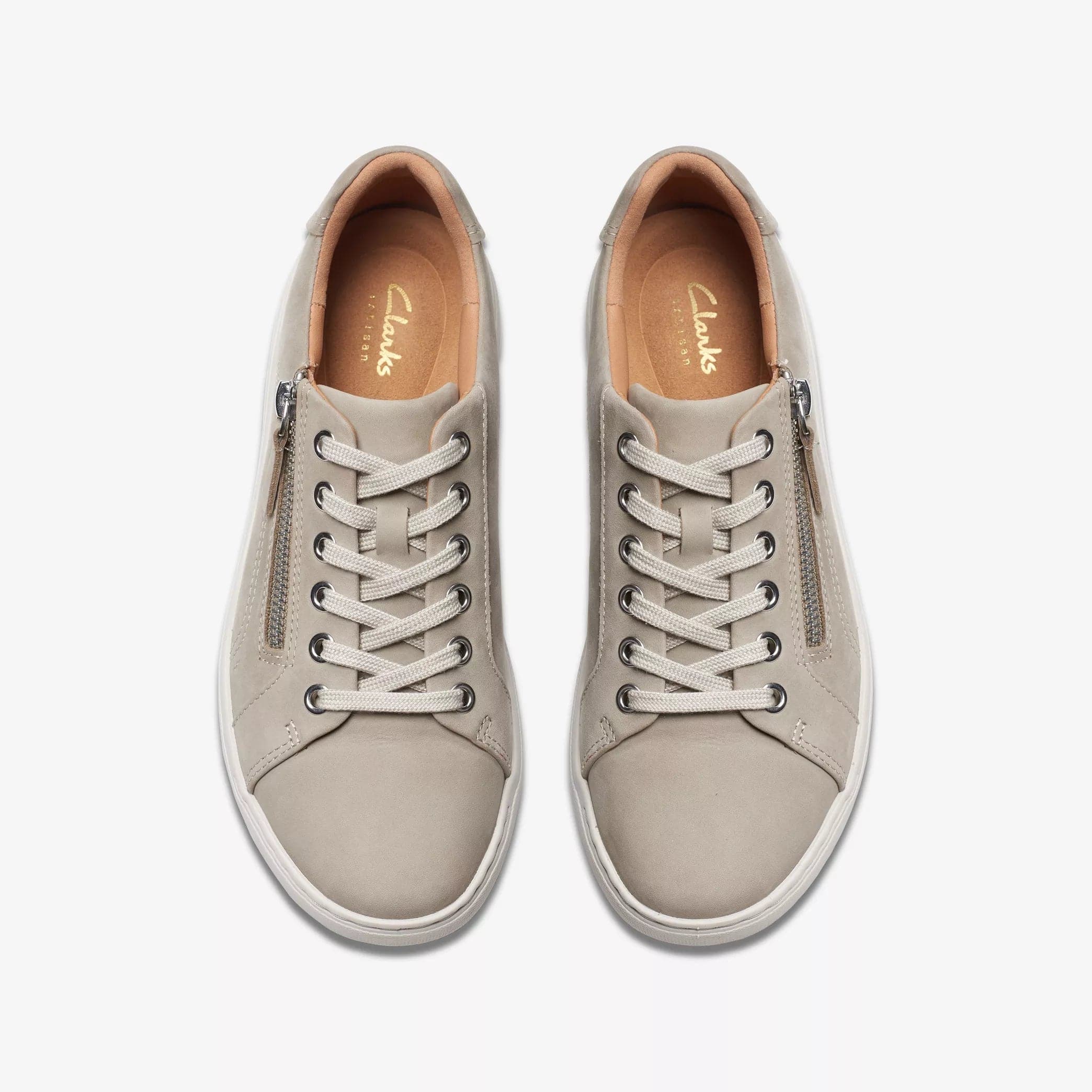 Clarks Women's Nalle Lace Sneakers- Stone Nubuck - Image 6