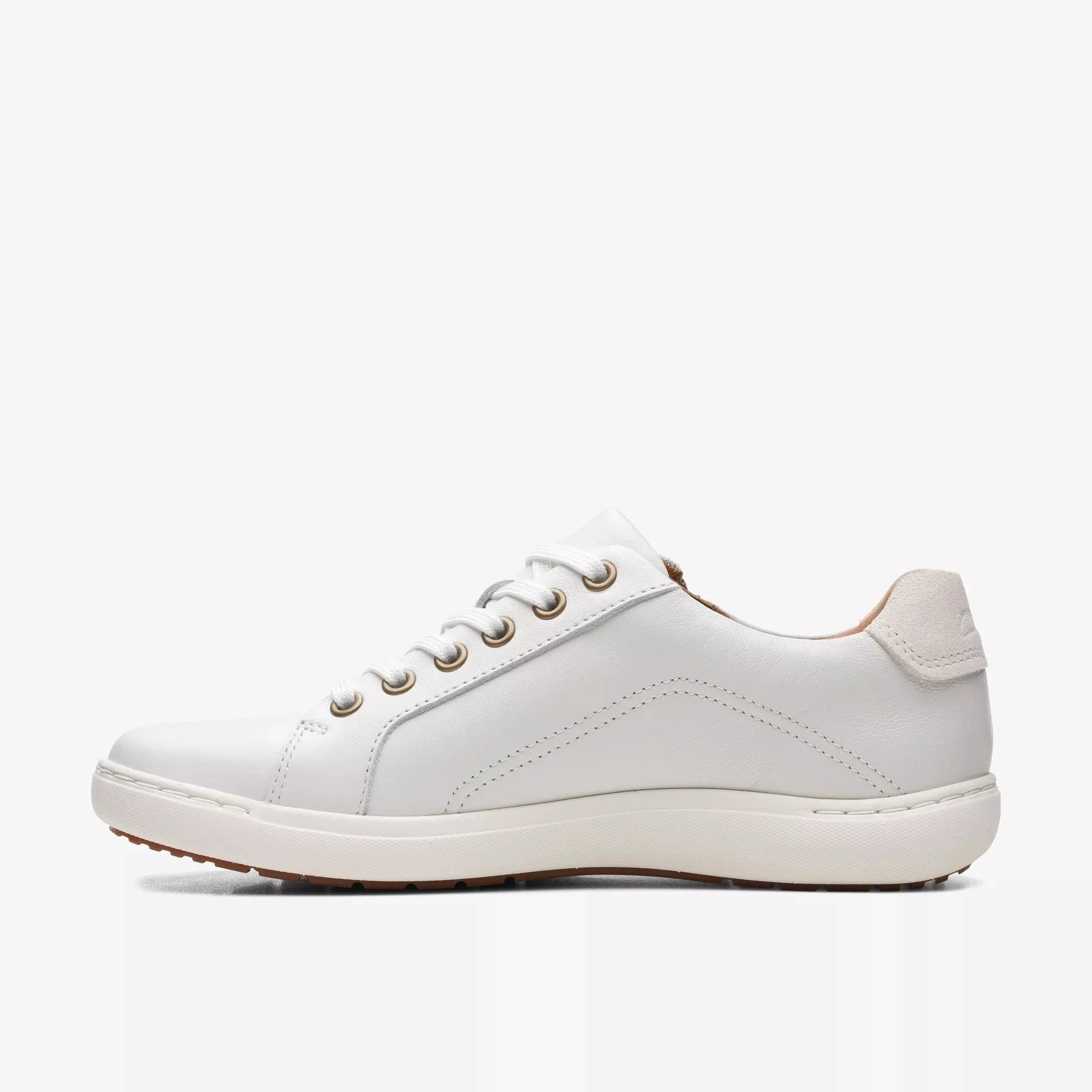 Clarks Women's Nalle Lace Sneakers- White Leather - Image 2