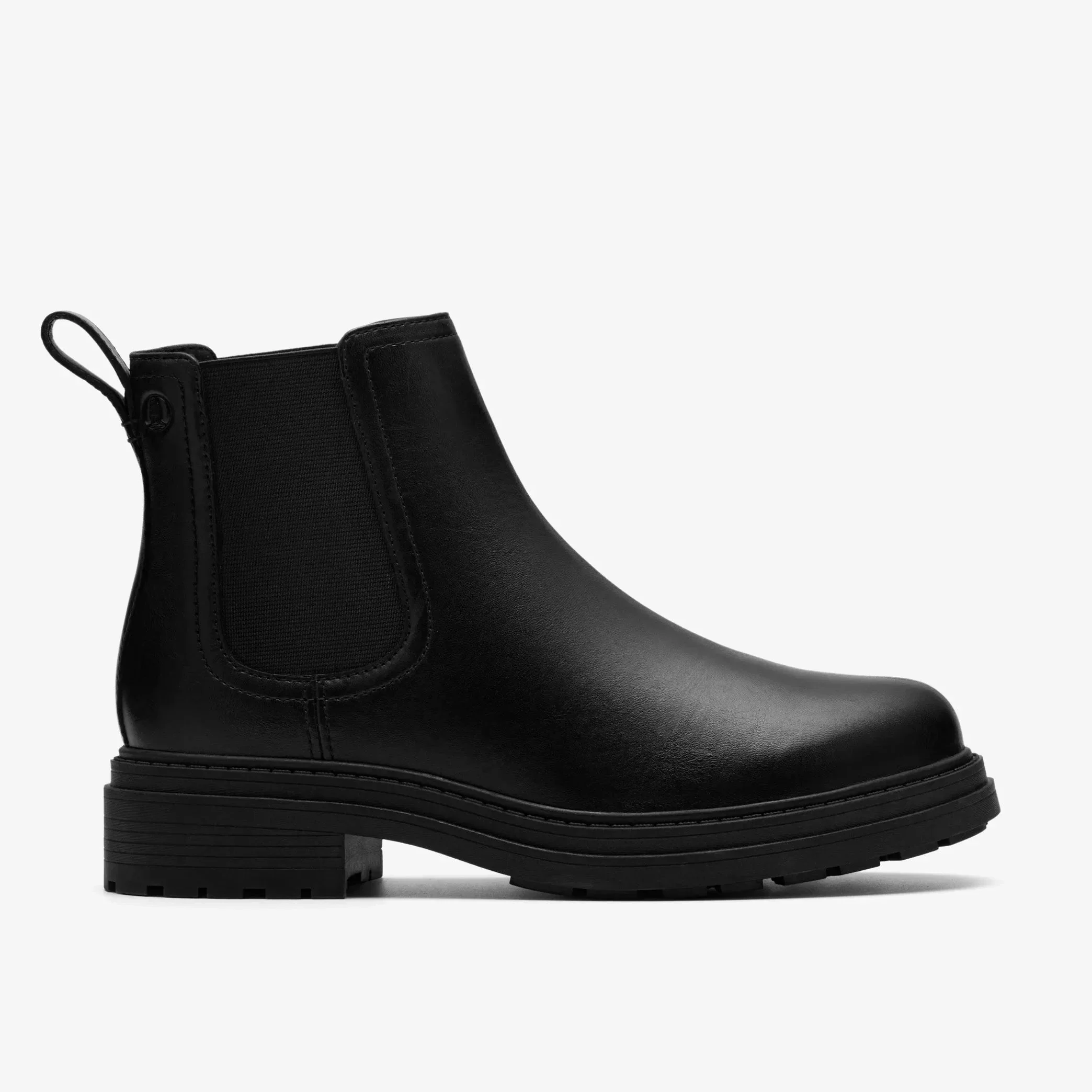 Clarks Women's Orinoco3 Lane Chelsea Boots- Black Leather
