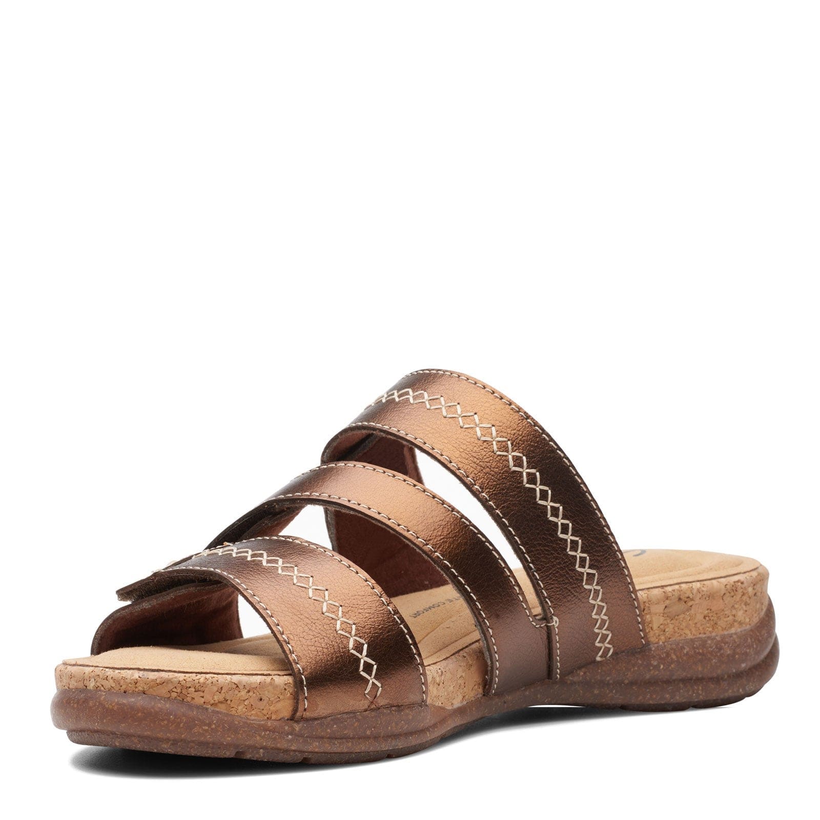 Clarks Women's Roseville Bay Sandals- Metallic Leather - Image 4