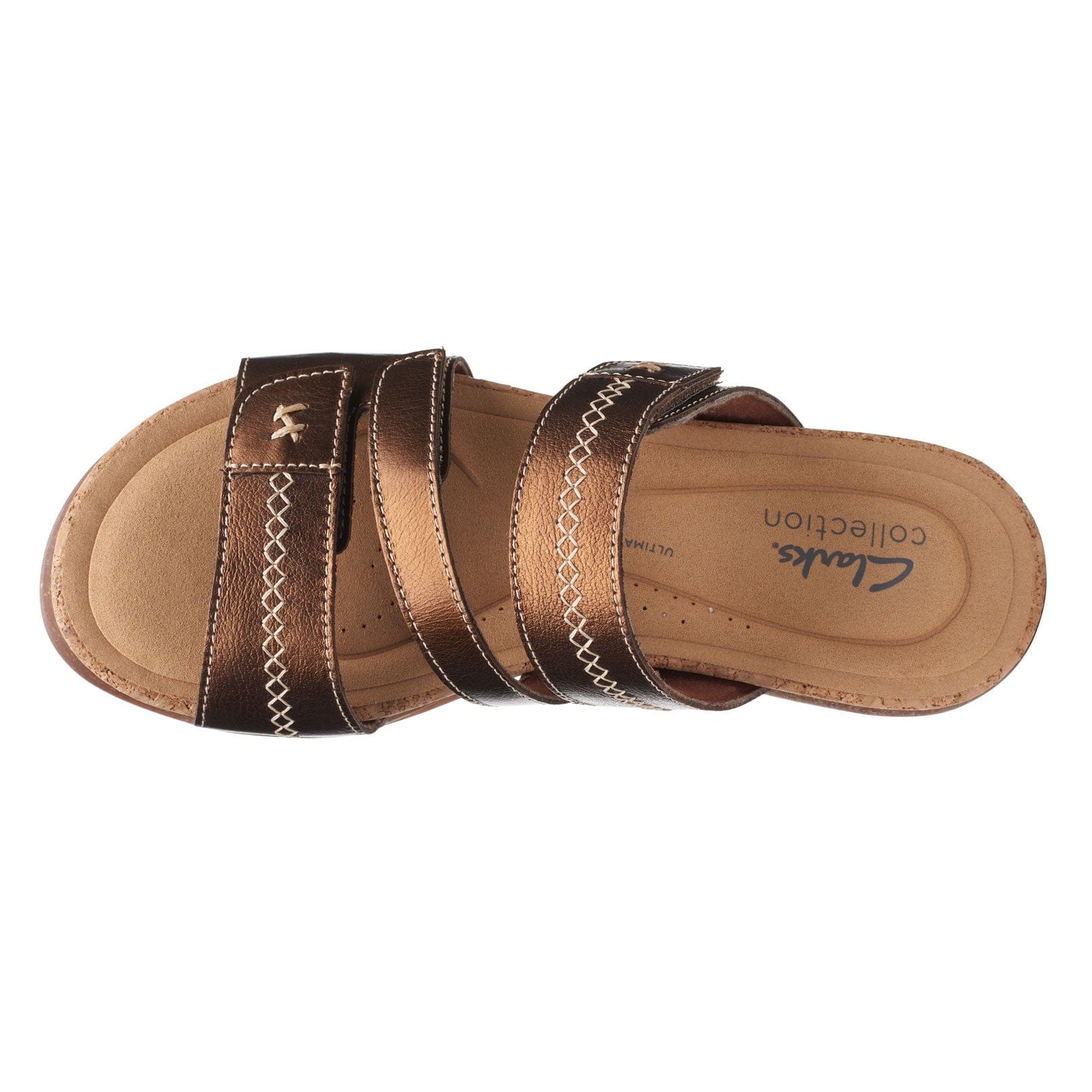 Clarks Women's Roseville Bay Sandals- Metallic Leather - Image 7