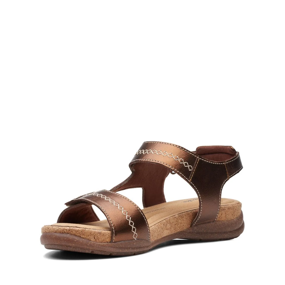 Clarks Women's Roseville Mae Sandals- Metallic - Image 3