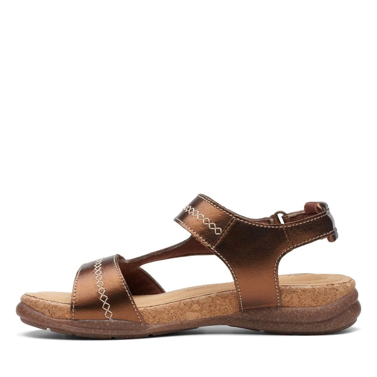 Clarks Women's Roseville Mae Sandals- Metallic - Image 4