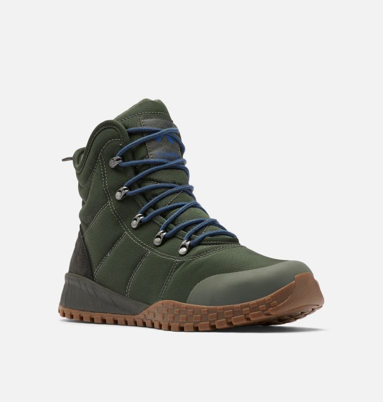 Columbia Men's Fairbanks Omni-Heat Boots- Gravel/ Dark Moss - Image 2