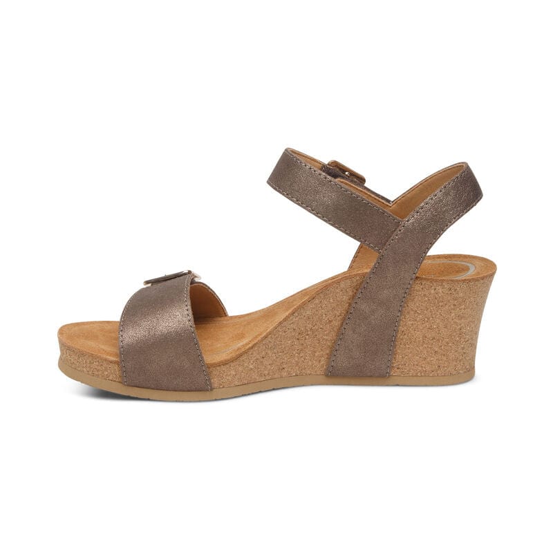 Aetrex Women's Lexa Wedges- Bronze - Image 2