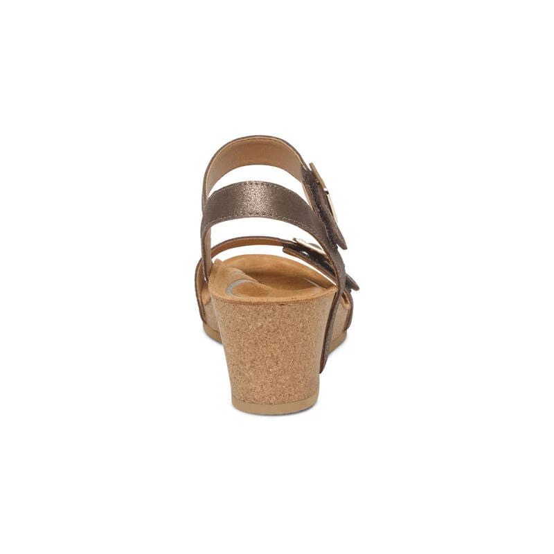 Aetrex Women's Lexa Wedges- Bronze - Image 3