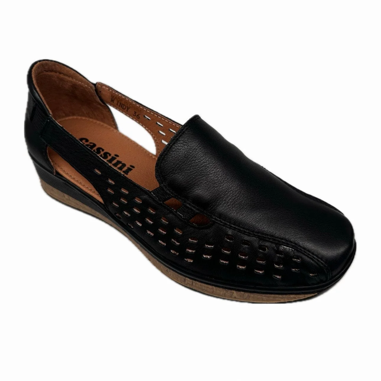 Cassini Women's Mindy Slip On Loafers- Black - Image 2