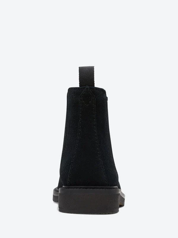 Clarks Men's Clarkdale Easy Chelsea Boots- Black Suede - Image 5