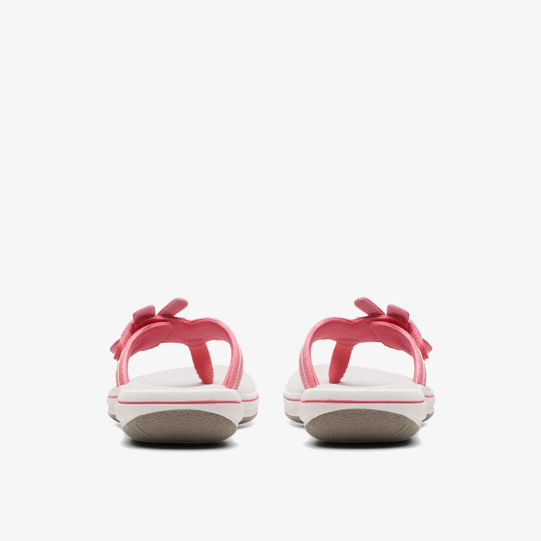 Clarks Women's Brinkley Flora Flips- Bright Coral - Image 5