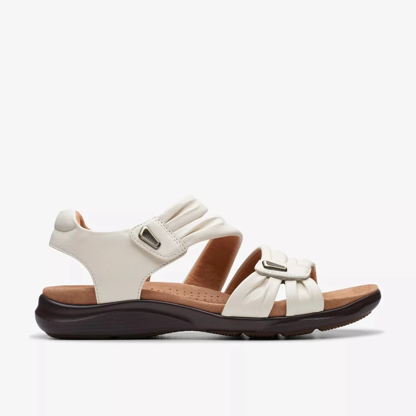 Clarks Women's Kitly Ave Sandals- Off White Leather