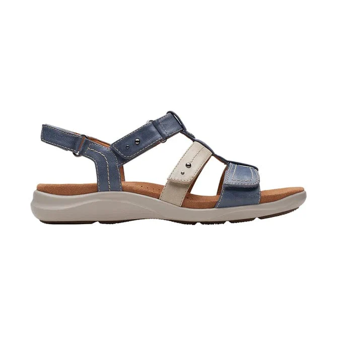 Clarks Women's Kitly Step Sandals- Denim Combi
