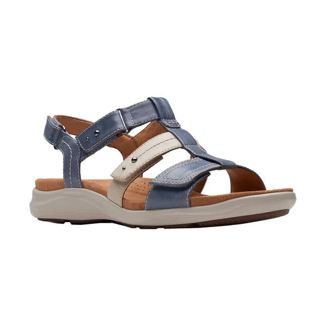 Clarks Women's Kitly Step Sandals- Denim Combi - Image 2