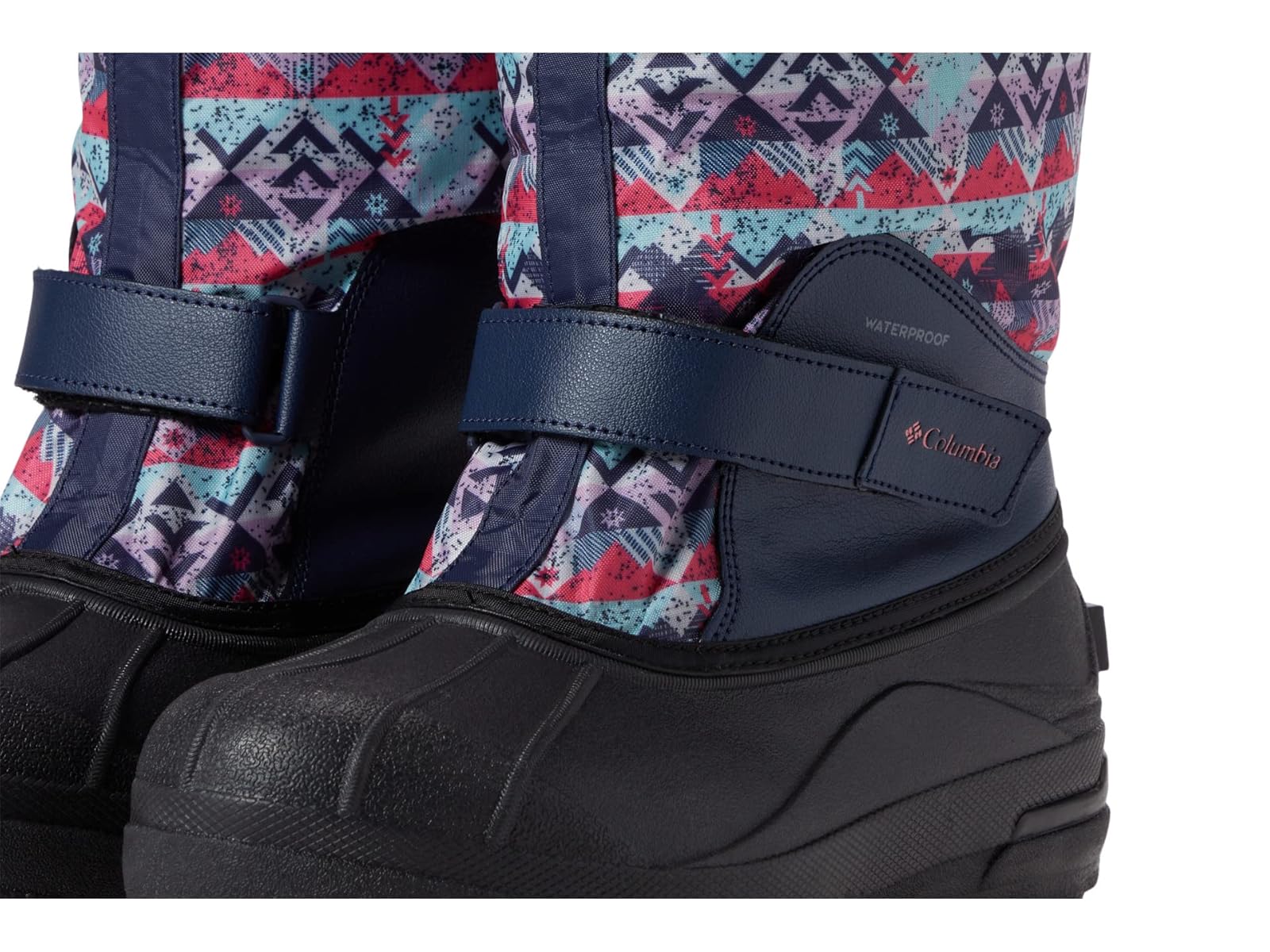 Columbia Kids Powderbug Forty Winter Boots- Nocturnal/ Blush Pink - Image 5