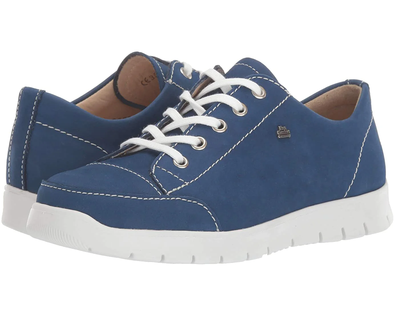Finn Comfort Women's Swansea Shoes- Navy Suede - Image 2