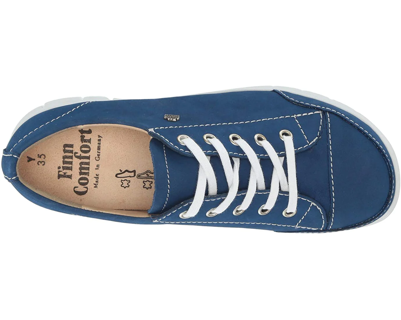 Finn Comfort Women's Swansea Shoes- Navy Suede - Image 3