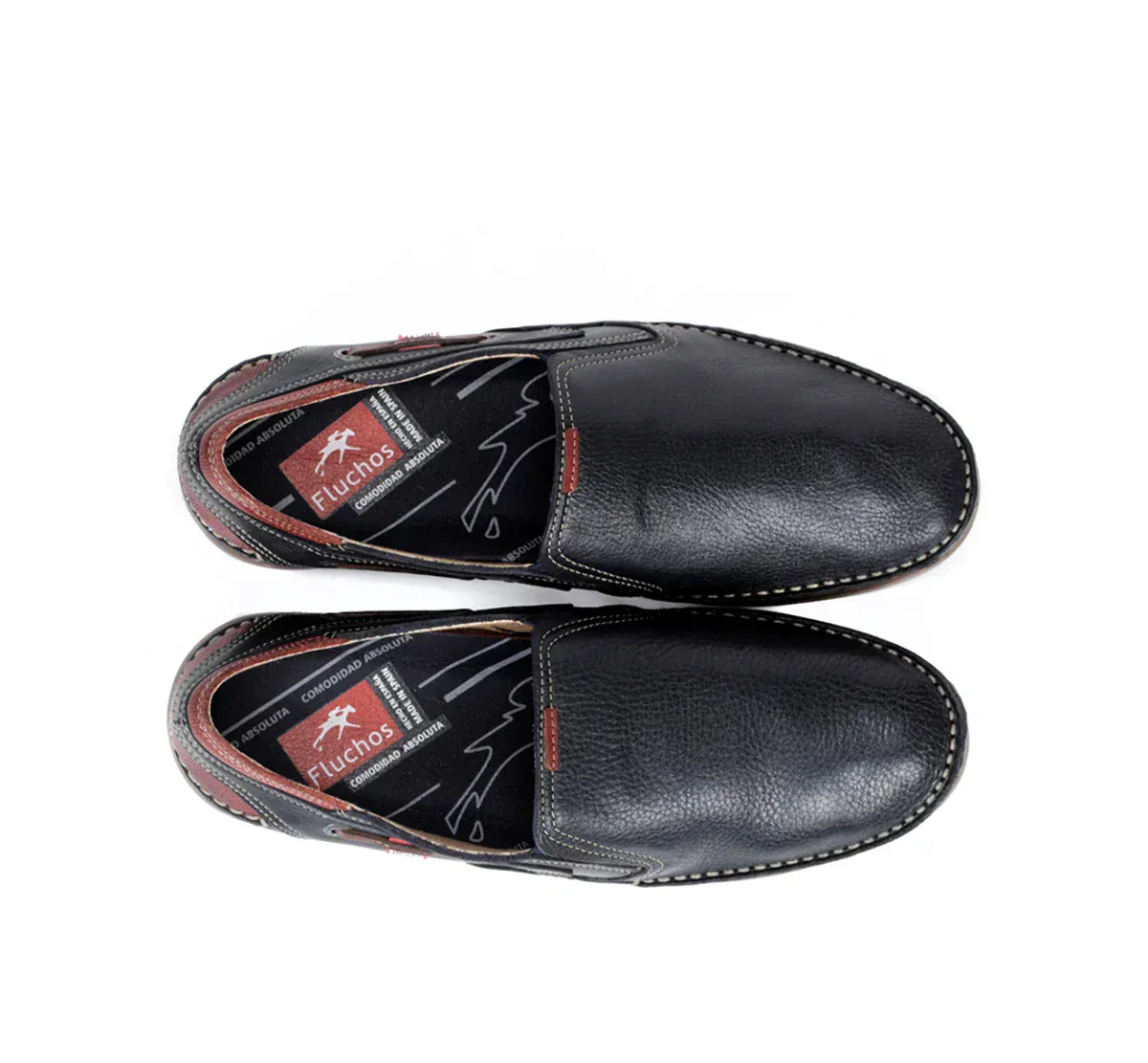 Fluchos Men's Mariner Tornado Deck Shoes- Marino Terracota - Image 4