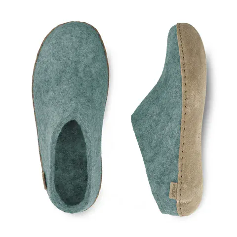 Glerups Open Heel Slippers- North Sea - Image 3