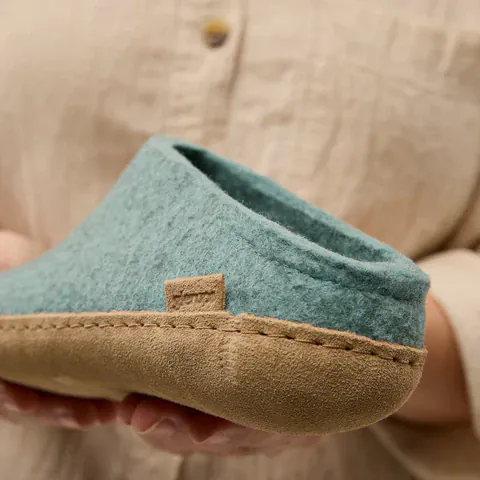 Glerups Open Heel Slippers- North Sea - Image 6