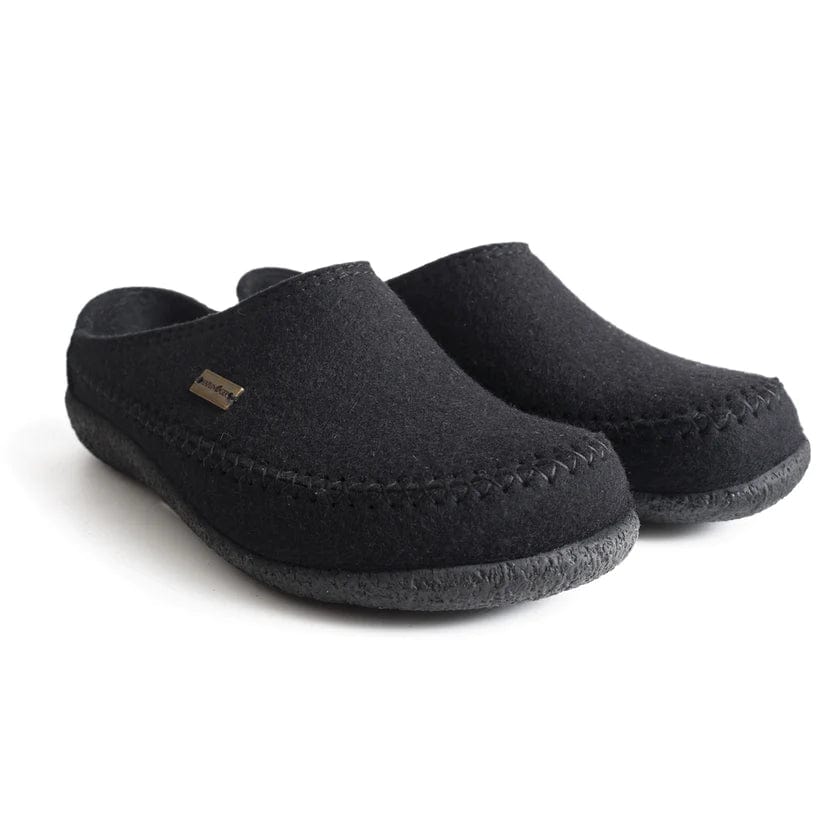 Haflinger Mens Fletcher Slippers- Black - Image 4