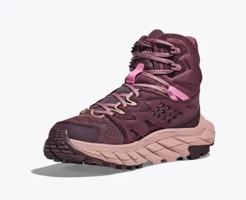 Hoka Women's Anacapa Breeze Mid Hiking Boots- Pale/Mauve - Image 4