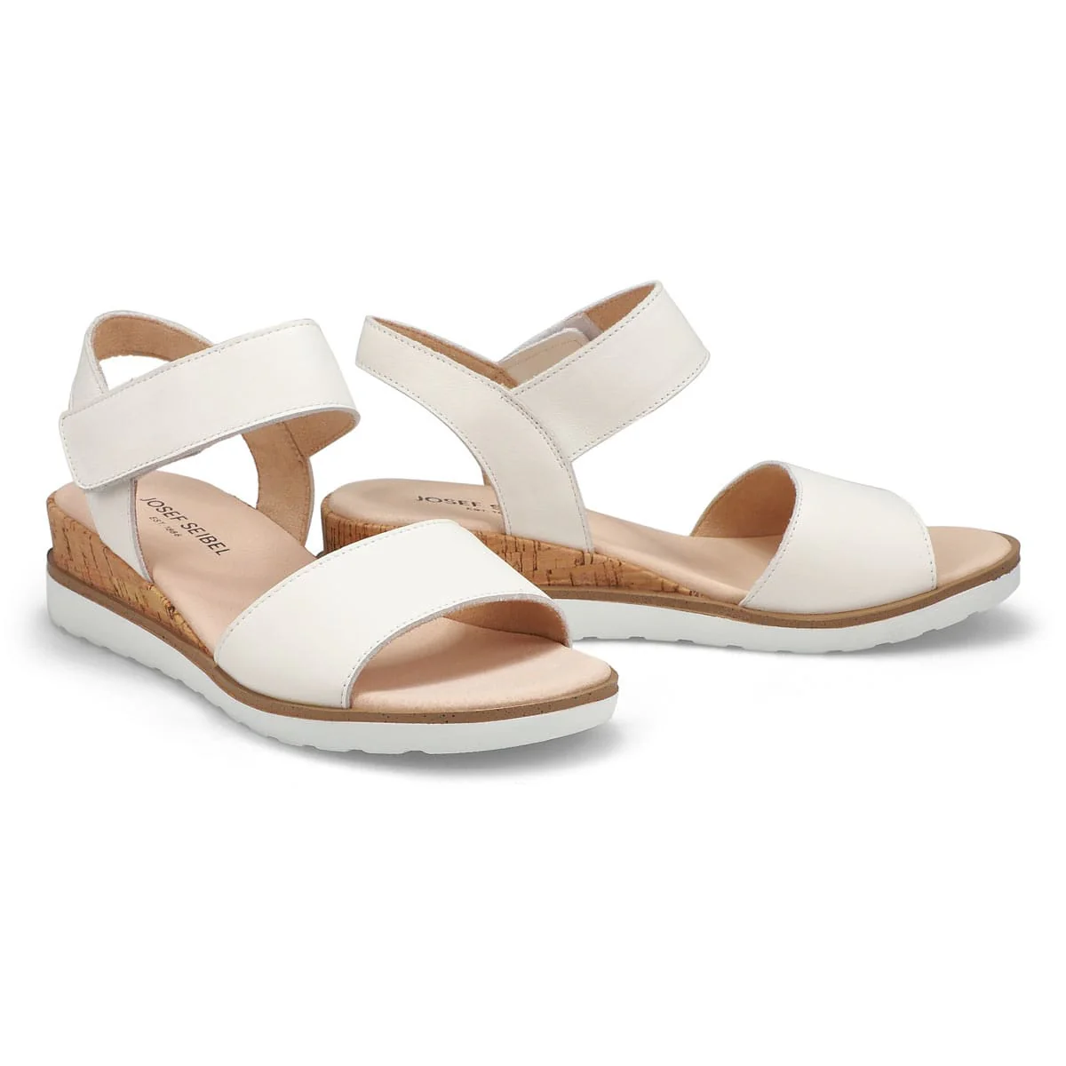 Josef Seibel Women's Wyatt 01 Sandals- White Leather - Image 3