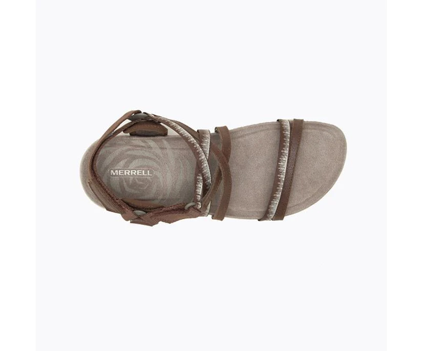 Merrell Women's Terran Cush 3 Lattice Sandals- Dark Earth - Image 2