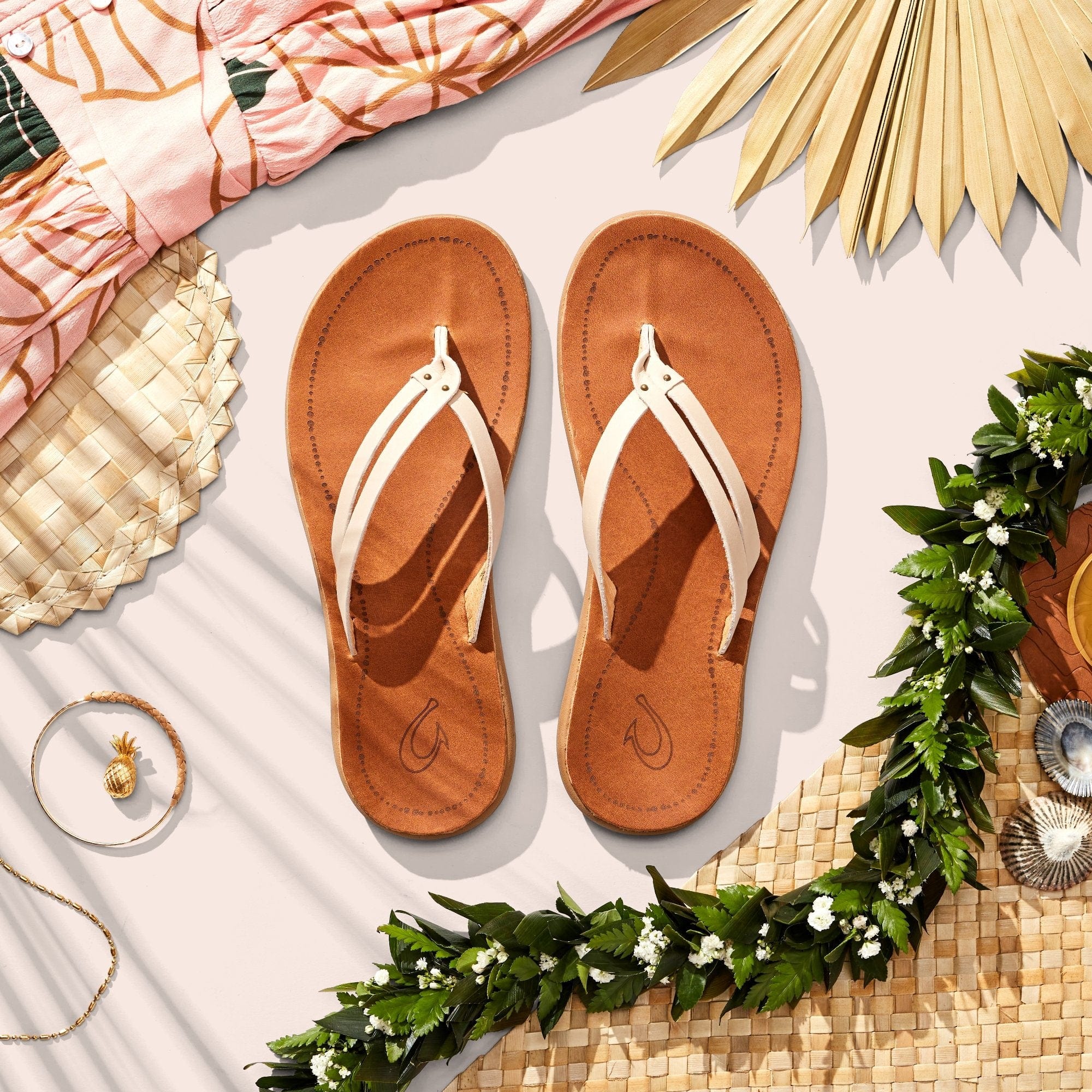OluKai Women's Kapehe Luana Sandals- Golden Harvest/Golden Sand - Image 6