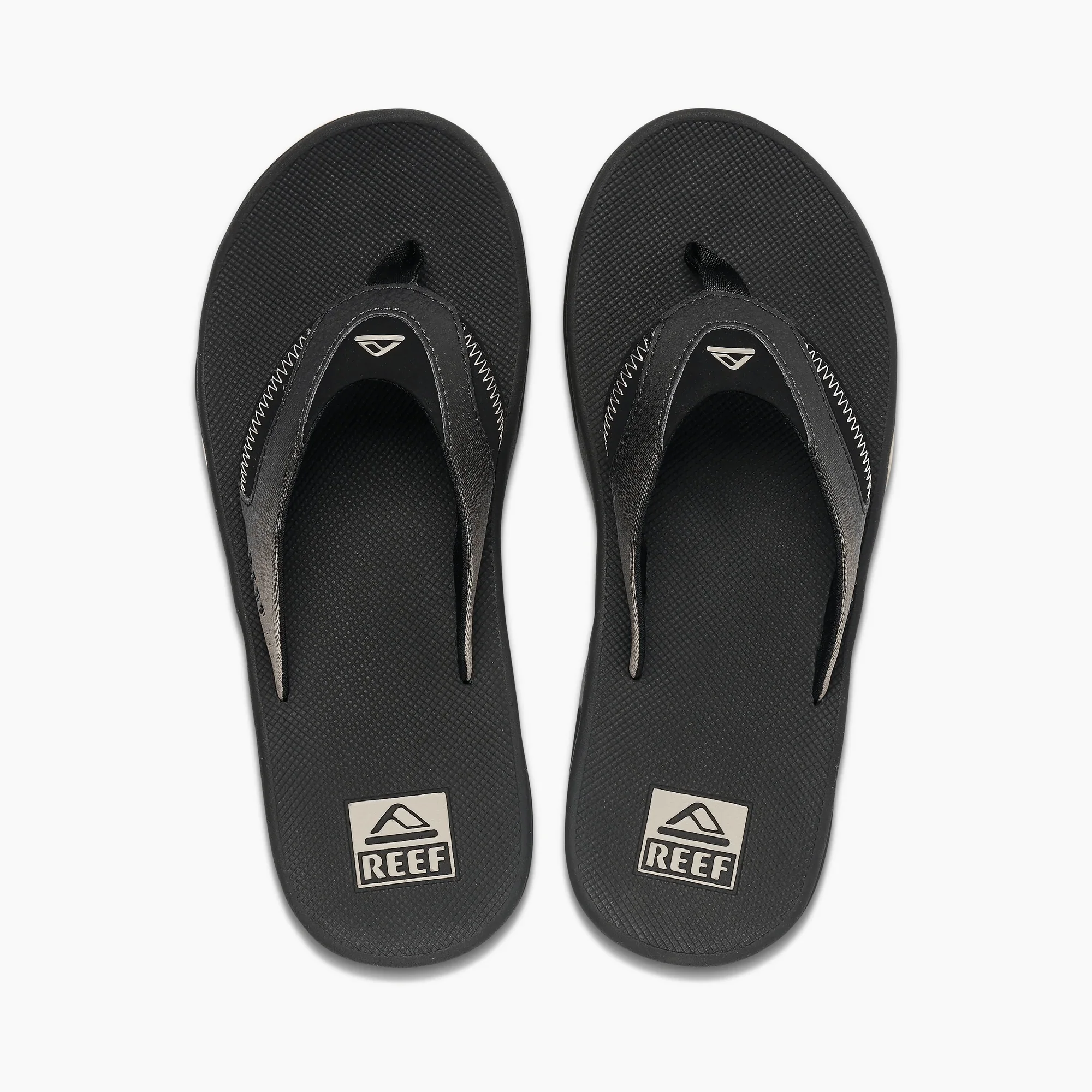 Reef Men's Fanning Flips- Black/ Taupe Fade - Image 4
