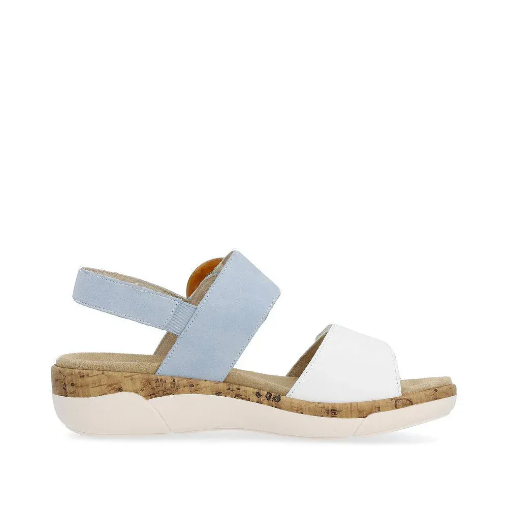 Remonte Women's R6853-10 Adjustable Sandals- Blue - Image 6