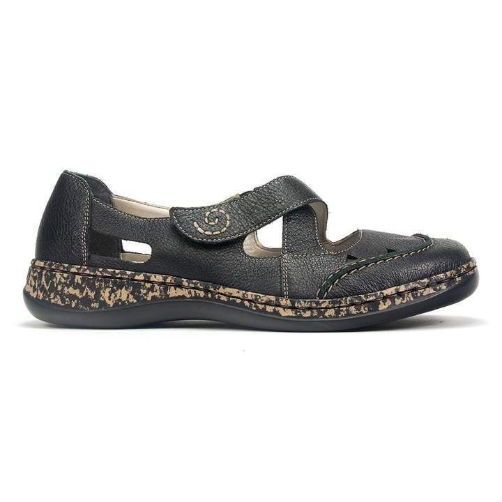 Rieker Women's 46335-00 Daisback Mary Janes- Black