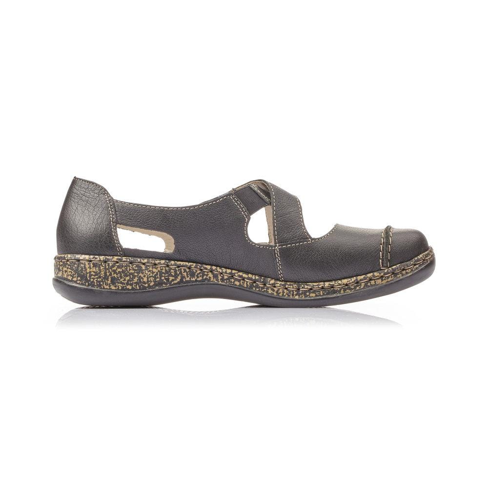 Rieker Women's 46335-00 Daisback Mary Janes- Black - Image 3