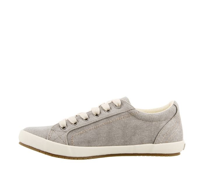 Taos Women's Star Canvas Sneakers- Grey Wash - Image 4